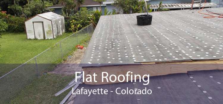 Flat Roofing Lafayette - Colorado