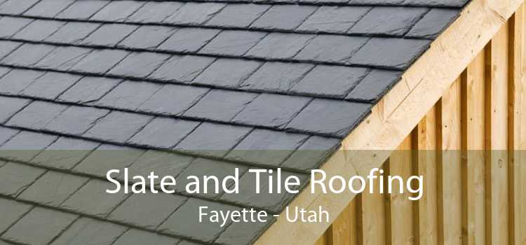 Slate and Tile Roofing Fayette - Utah